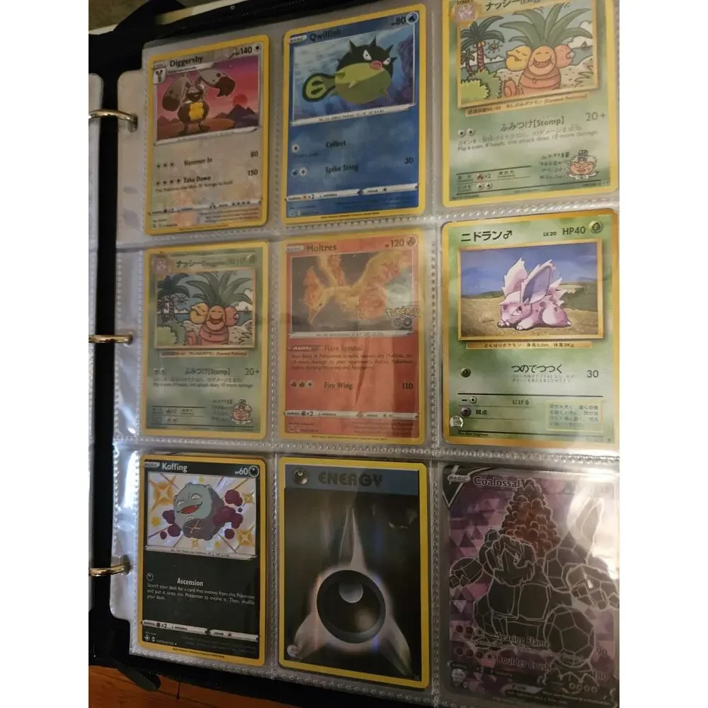 Pokemon TCG Card Lot V VMAX GX EX VSTAR Holo Vintage 9-Pocket Pages